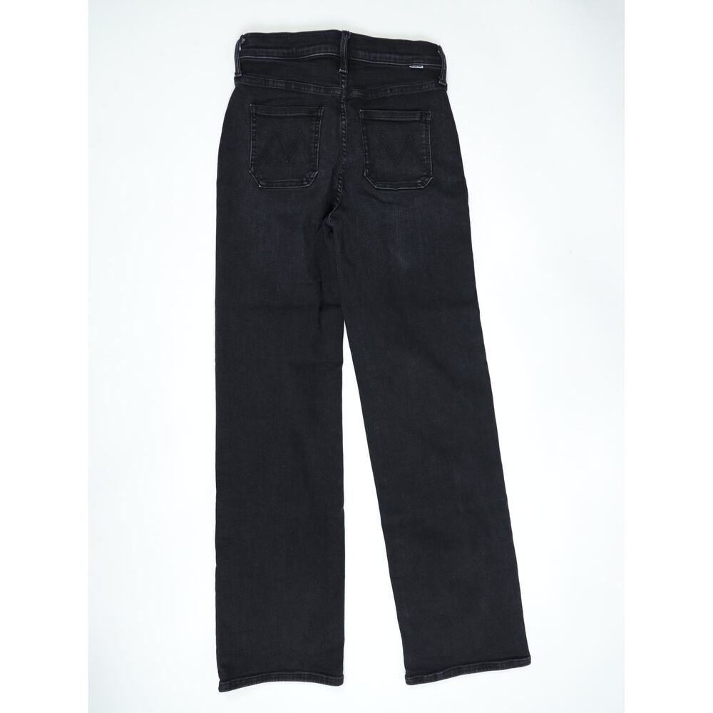 MOTHER Rambler Zip Sneak Washed Black Straight Leg Jeans Patch Pocket 25 Capsule - Picture 9 of 16